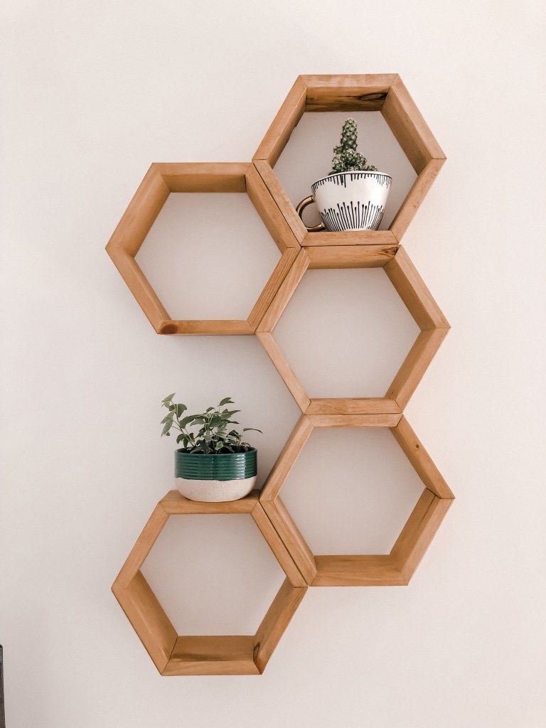 Hexagon Wood Wall Decoration